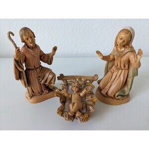 Fontanini Holy Family Baby Jesus Mary Joseph Nativity Figures Italy Christmas